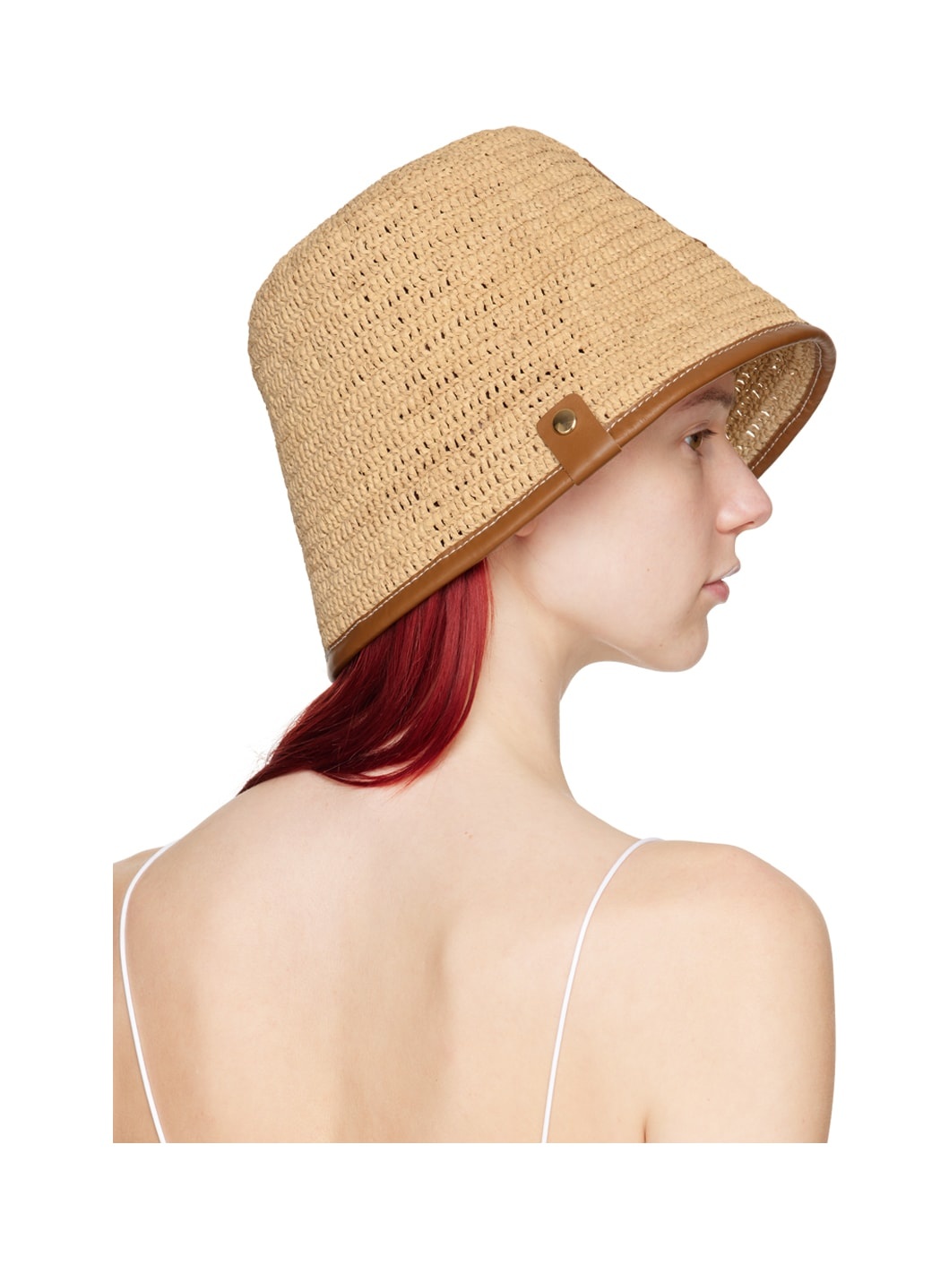 Beige & Tan Les Classiques 'Le bob Soli' Hat - 3