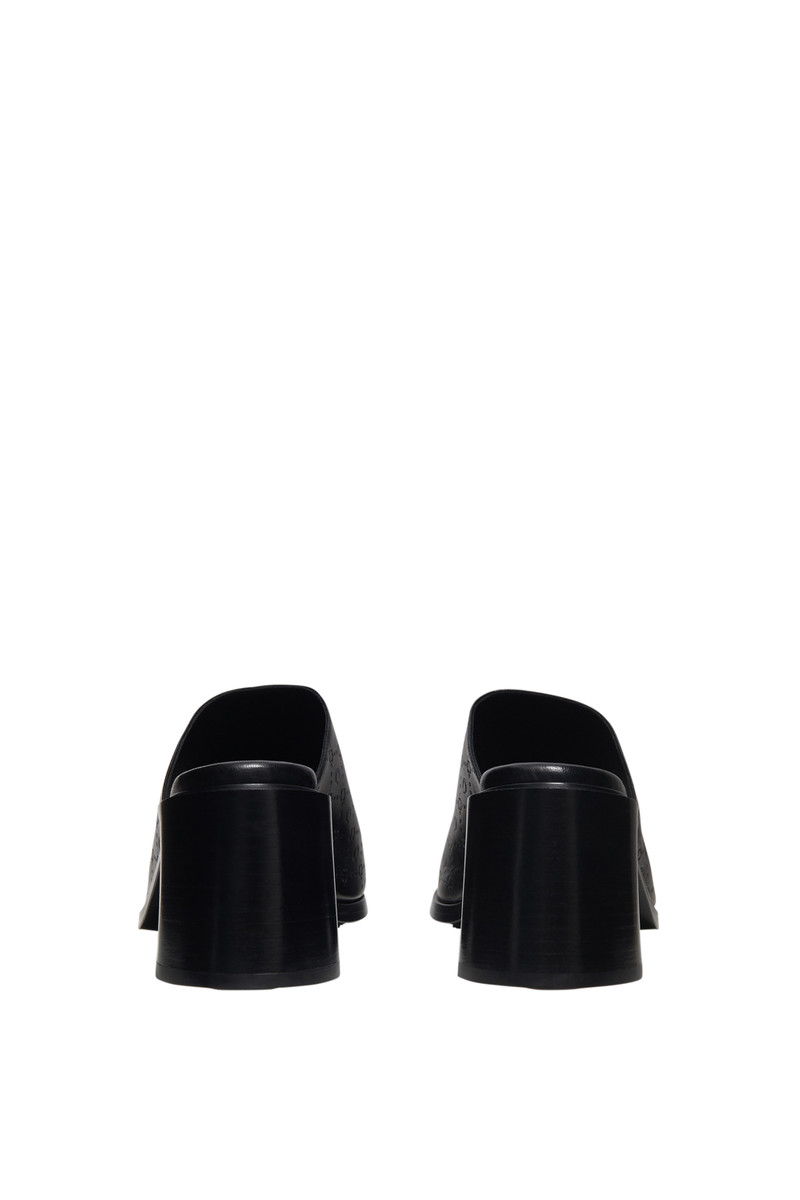 Embossed Leather MS Mules 3