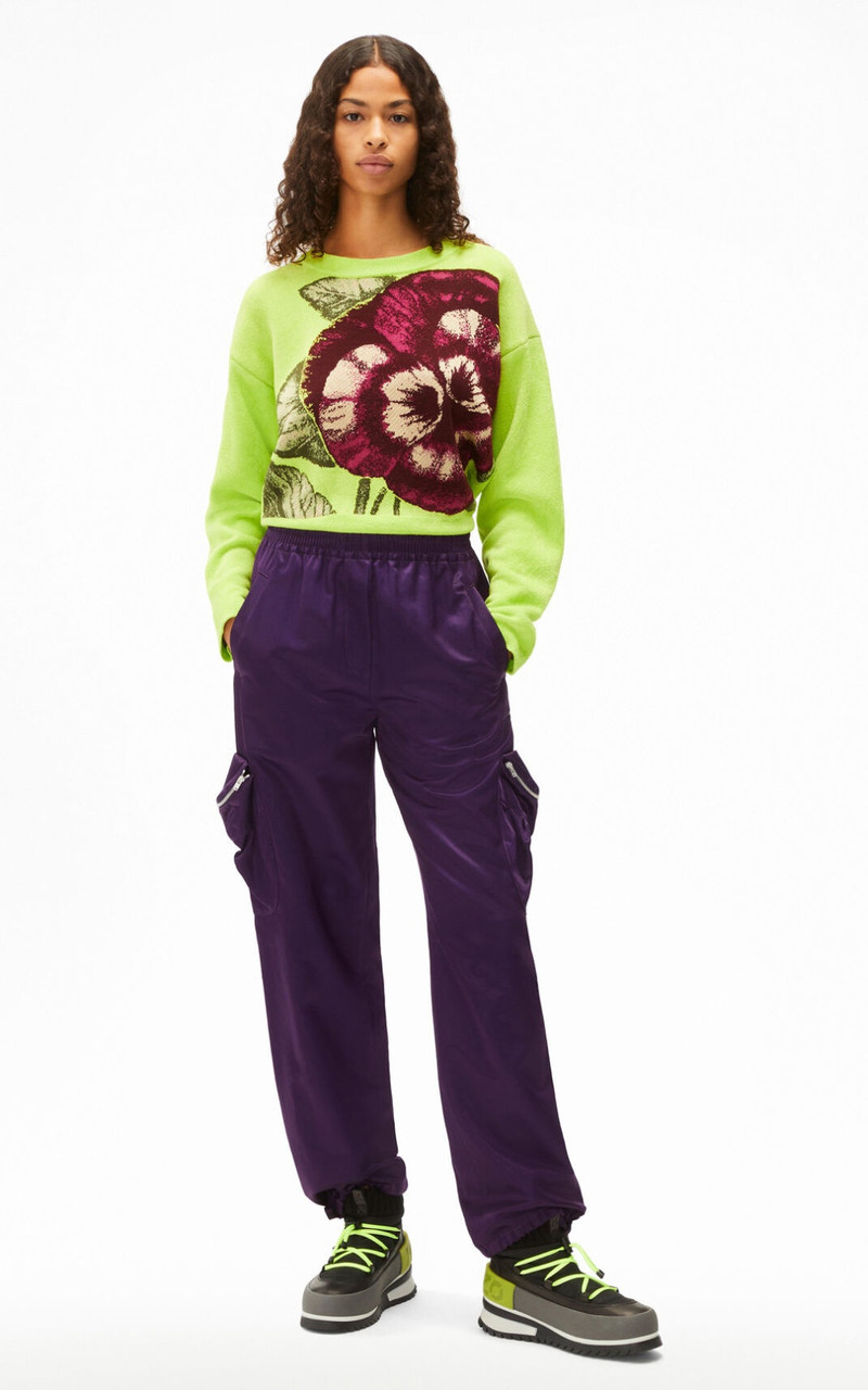 KENZO Satin cargo trousers outlook