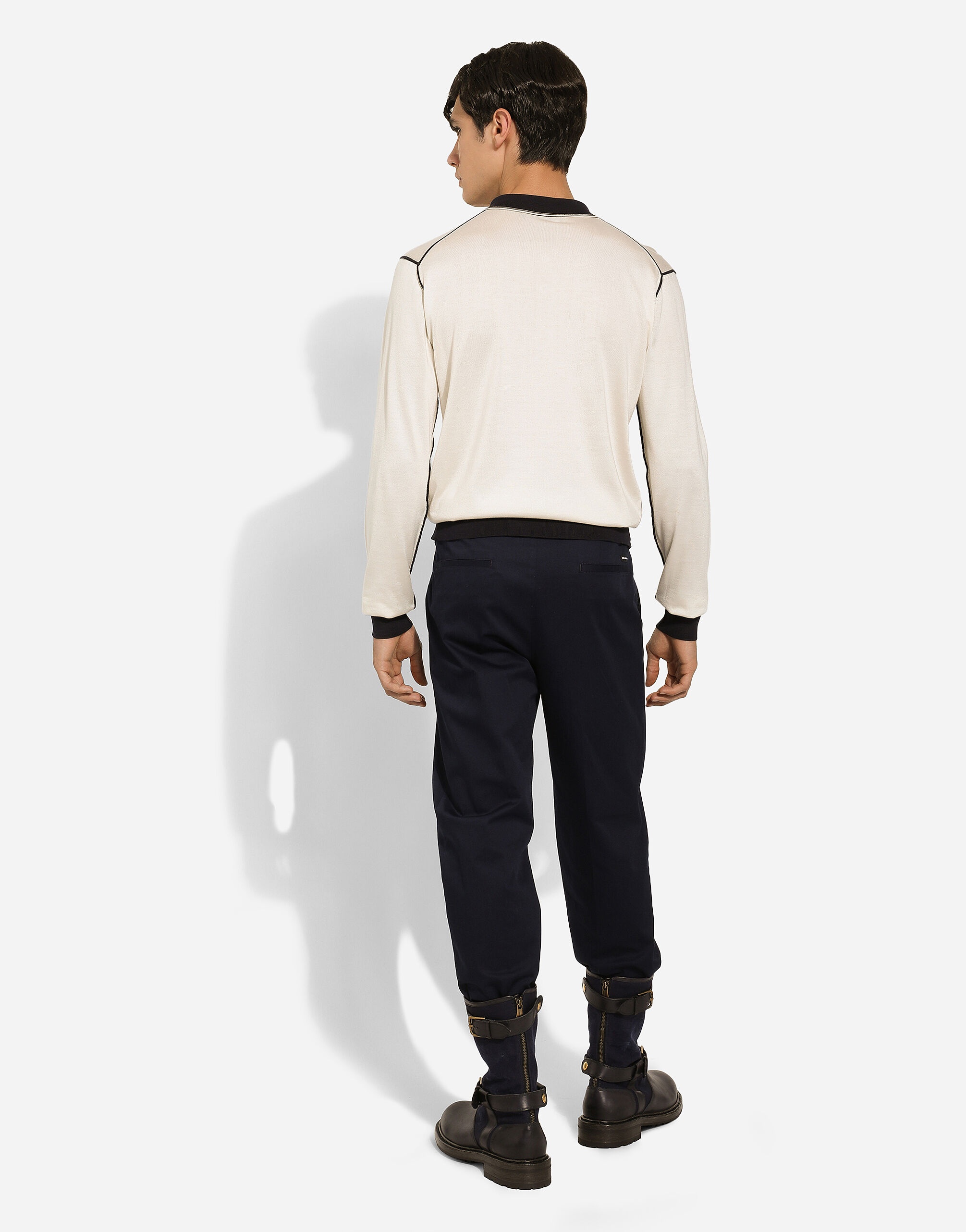 Stretch cotton pants - 3