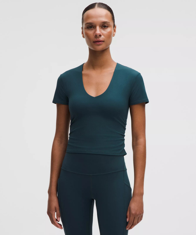 All It Takes Ribbed Nulu V-Neck T-Shirt *B–D Cups 1