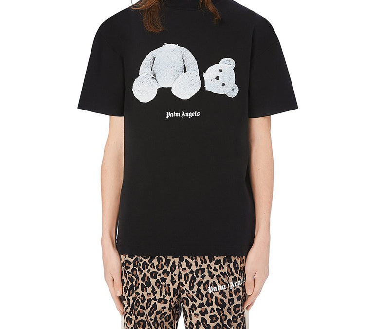 Palm Angels Ice Bear Tee 'Black White' PMAA001E20JER0041001 - 3