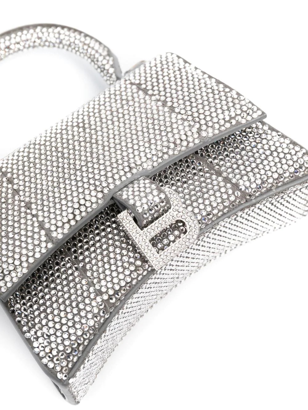 Hourglass crystal-embellished mini bag - 4