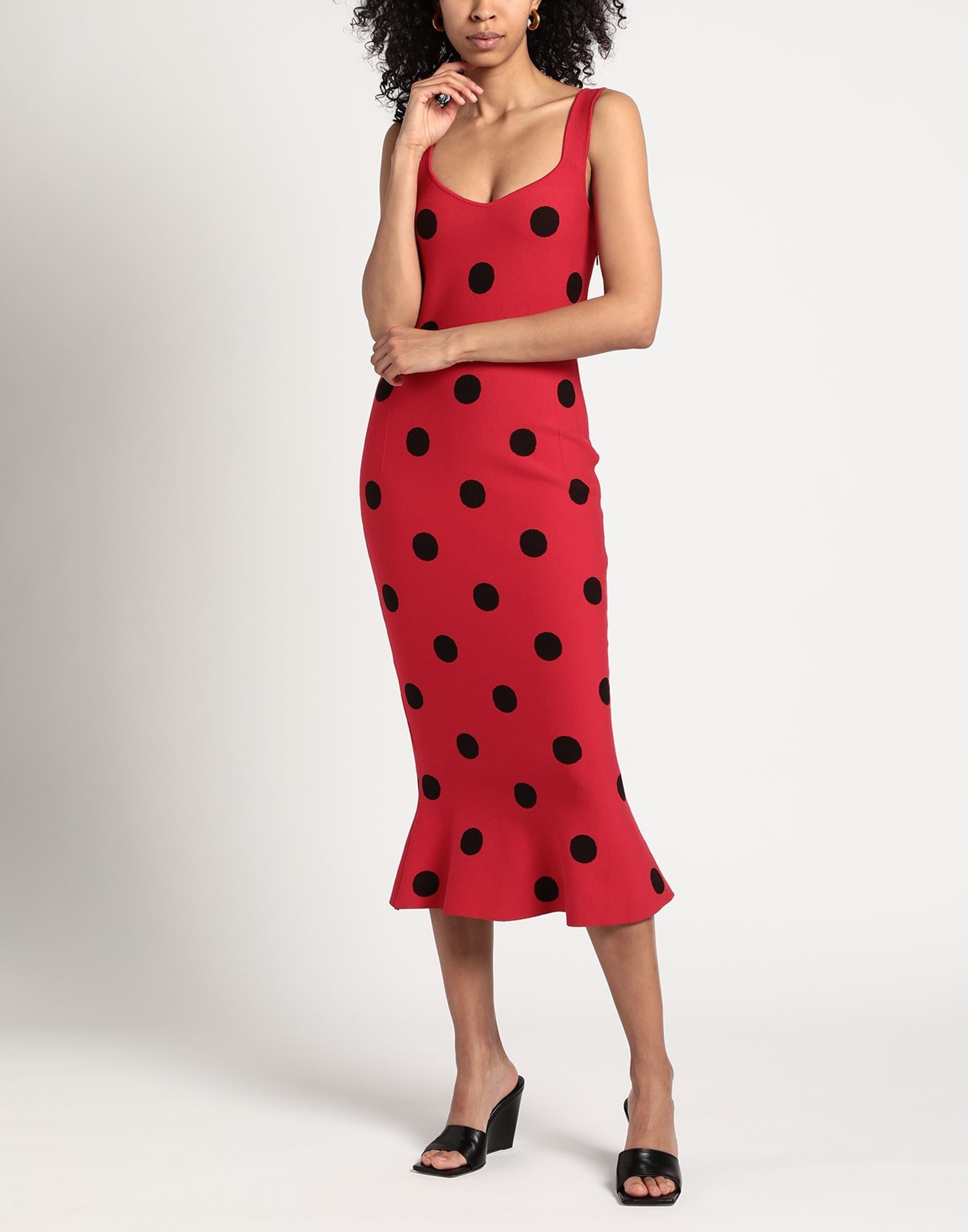 Red Women's Midi Dress - 3