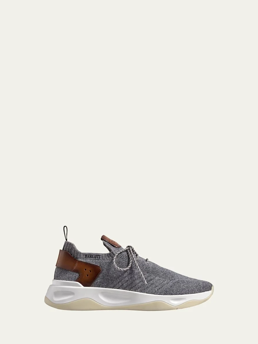 Men's Cashmere-Knit Runner Sneakers - 1