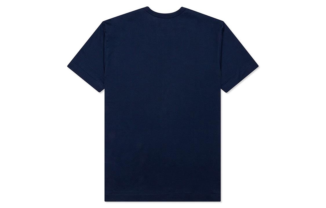 COMME des GARCONS PLAY Heart Shape Printing Short Sleeve 'Navy Blue' AZ-T182-051-1 - 2