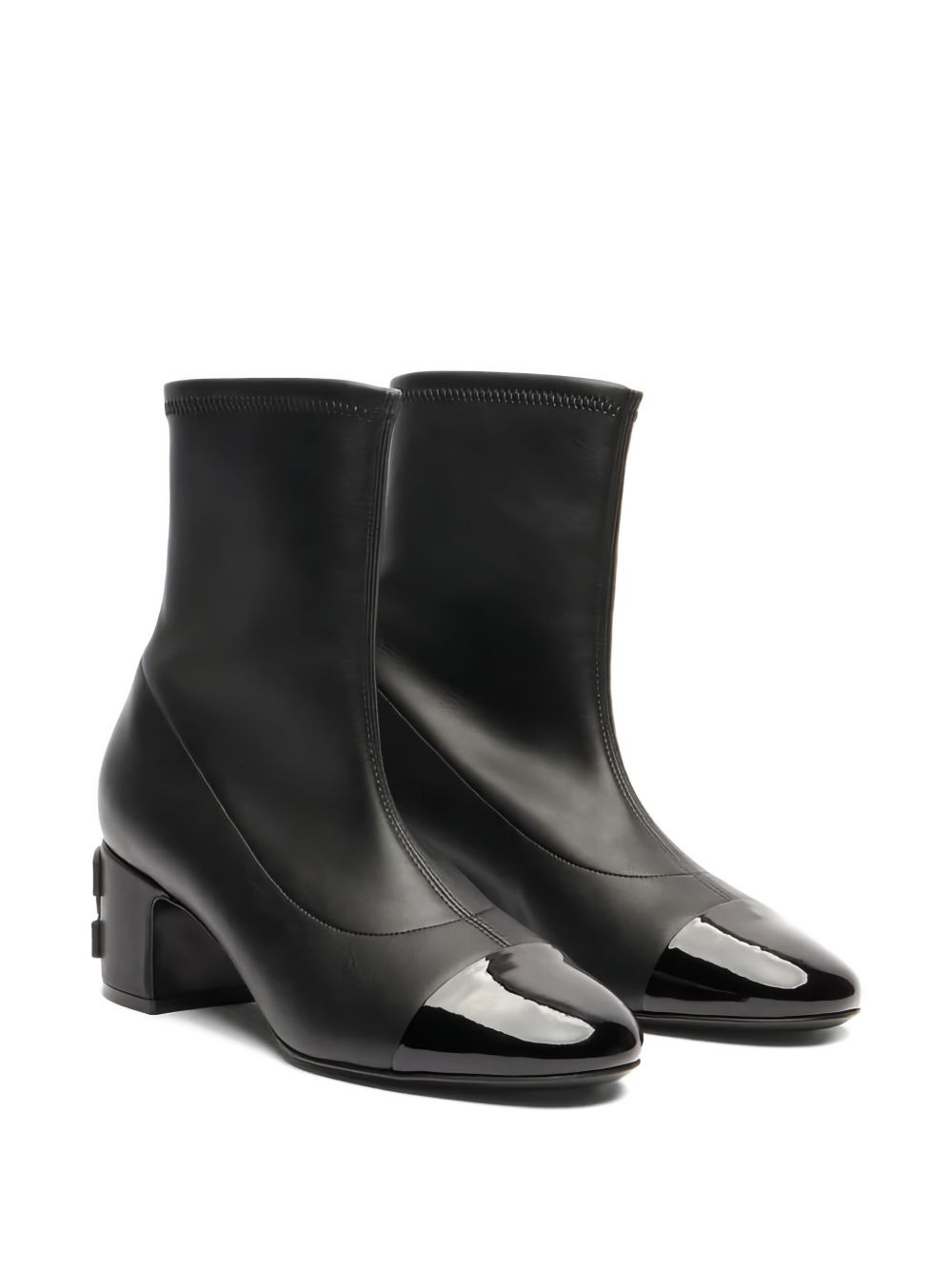 50mm leather ankle boots - 2