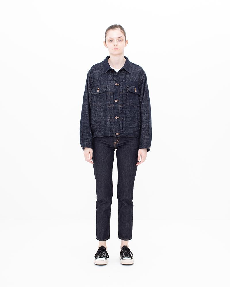 101X JKT (SILK DENIM) W NAVY - 3