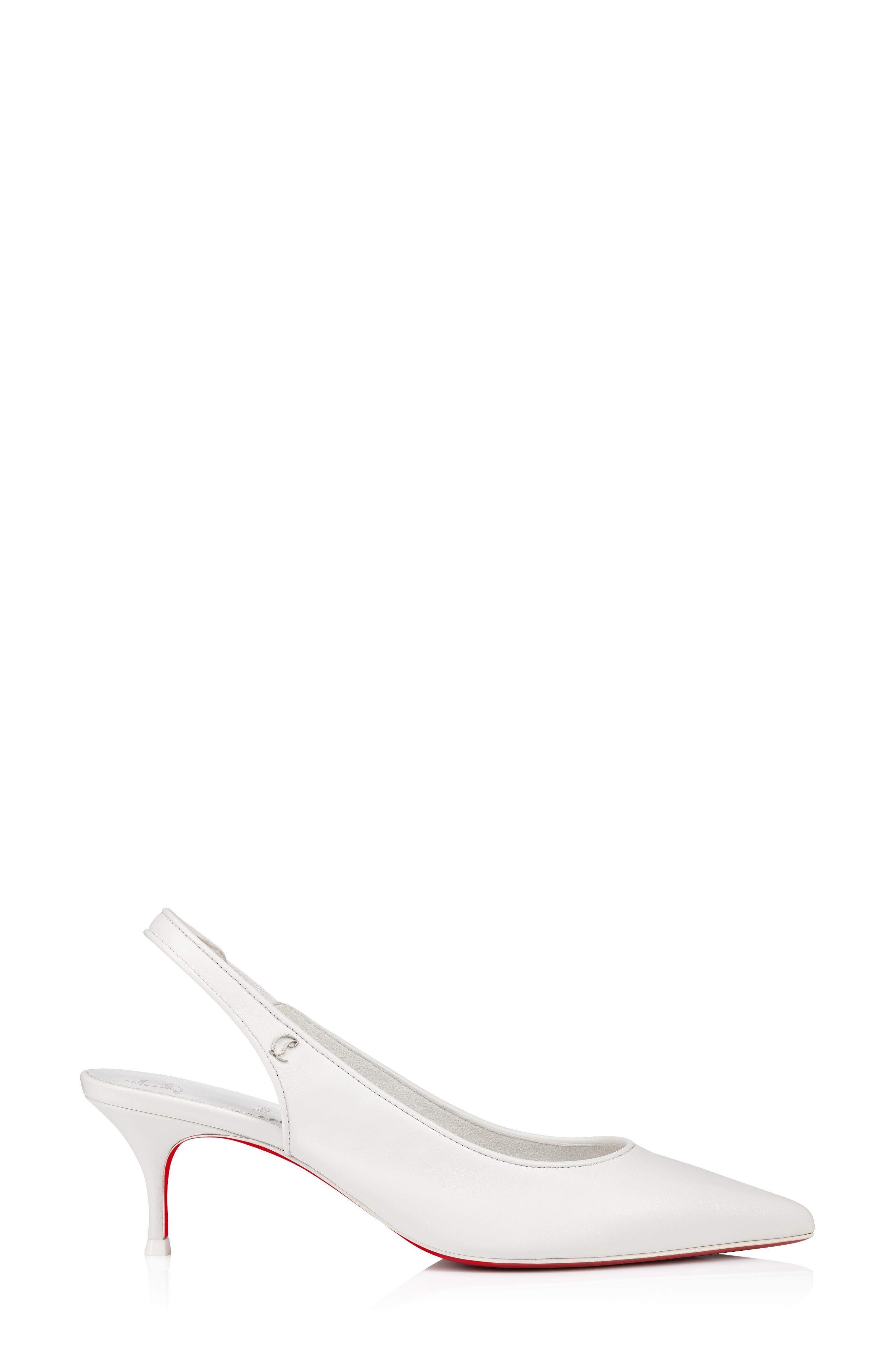 Christian Louboutin Sporty Kate Slingback Pump in Bianco at Nordstrom - 4