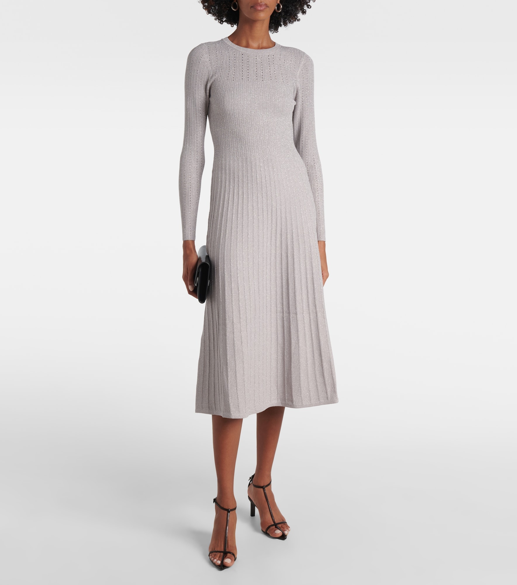 Nami knitted lamé midi dress - 2