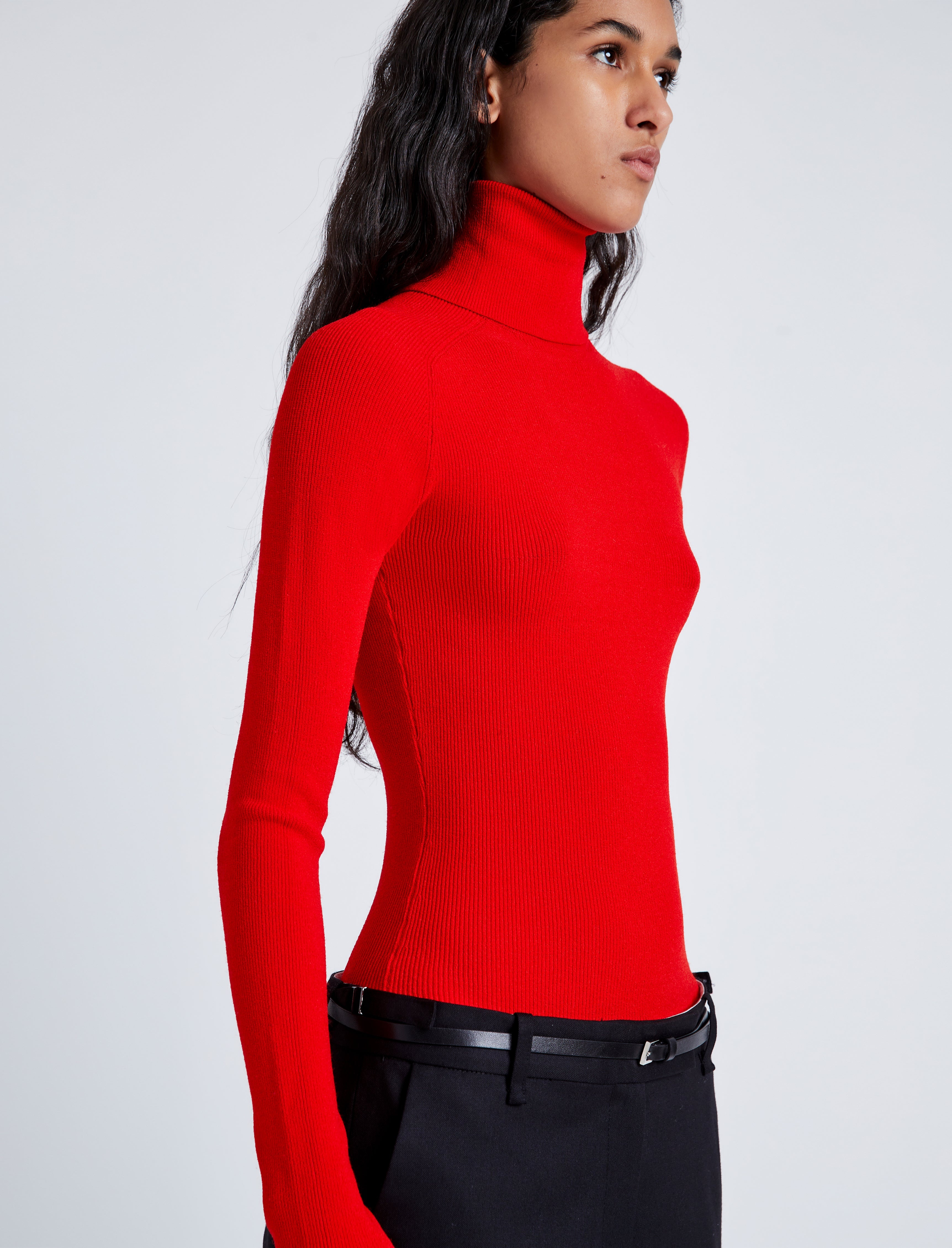 Fox Top In Matte Viscose Rib - 6