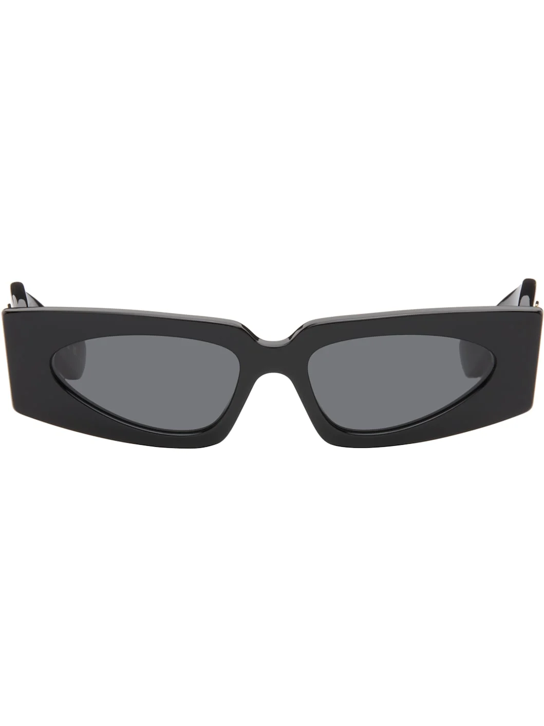 Black Rectangular Acetate Sunglasses - 1