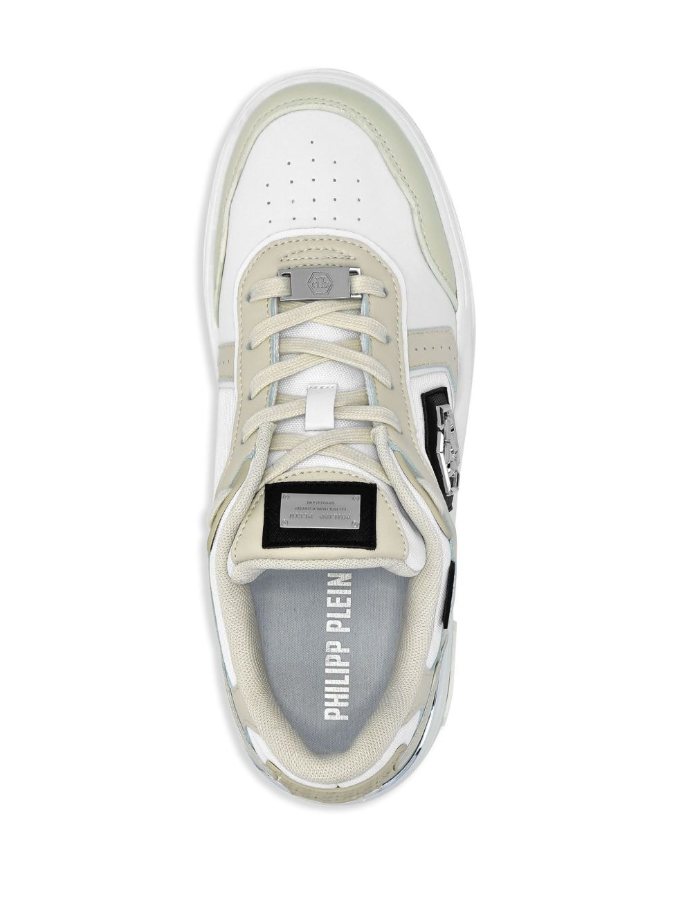 logo-plaque sneakers - 4