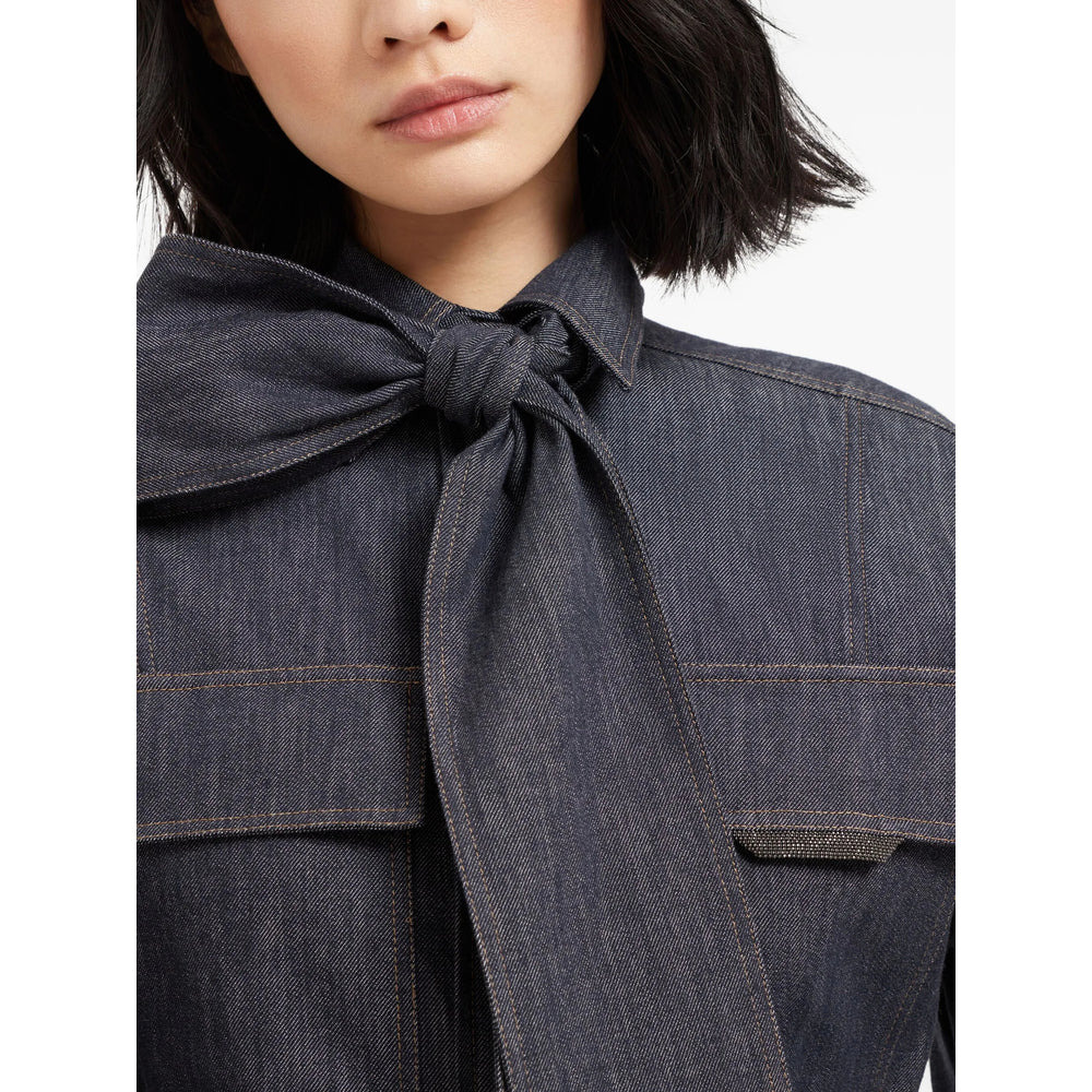 Brunello Cucinelli Blue Tops - Shirts Women - 6