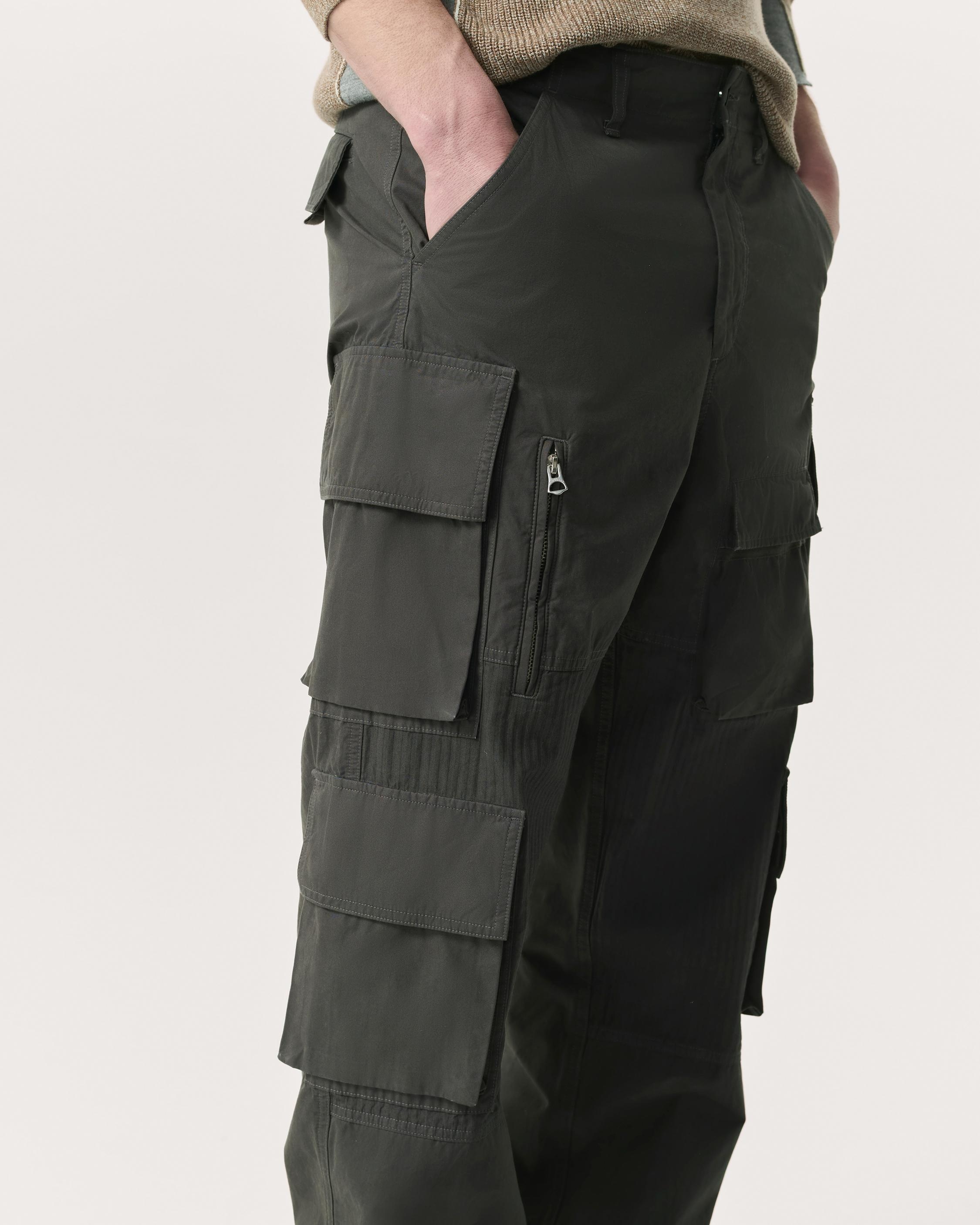 Union Relaxed Straight Cotton Cargo Pants - 4