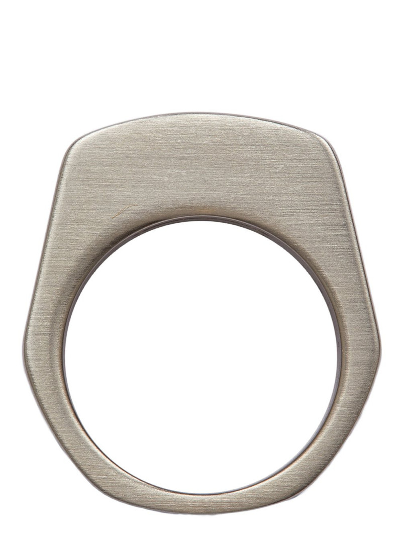 Rick Owens chunky beveled ring outlook