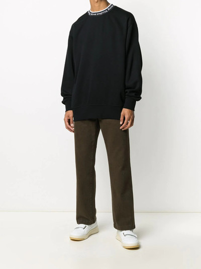 Acne Studios logo neck sweatshirt outlook