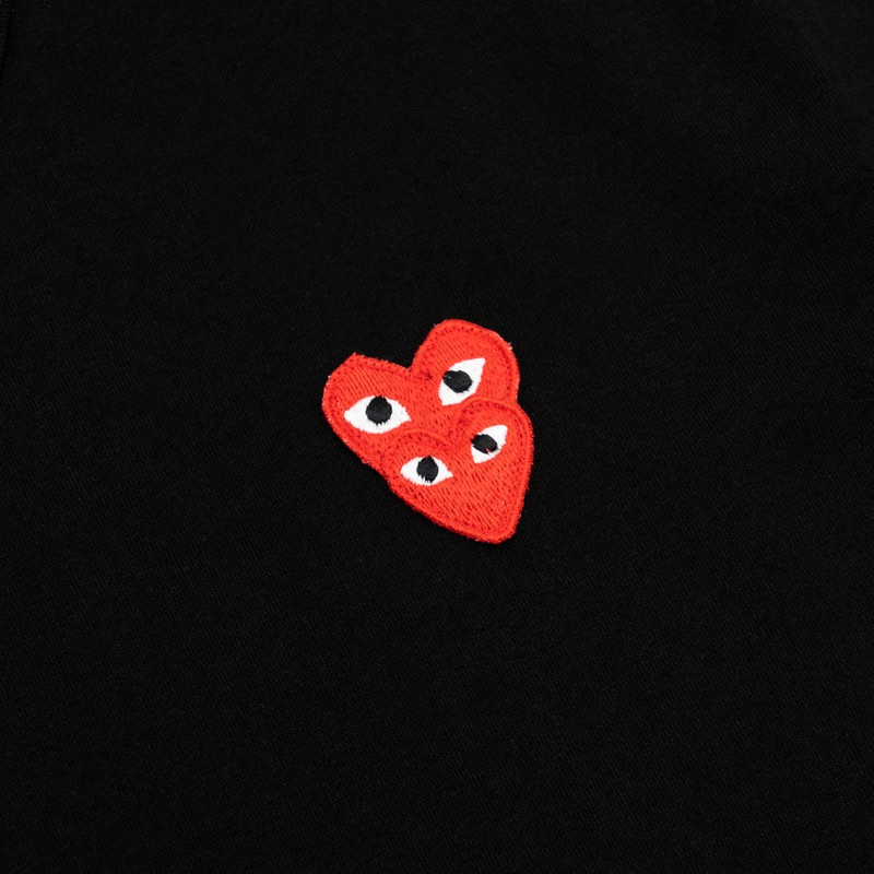 Comme des Garçons PLAY DOUBLE HEART S/S T-SHIRT outlook