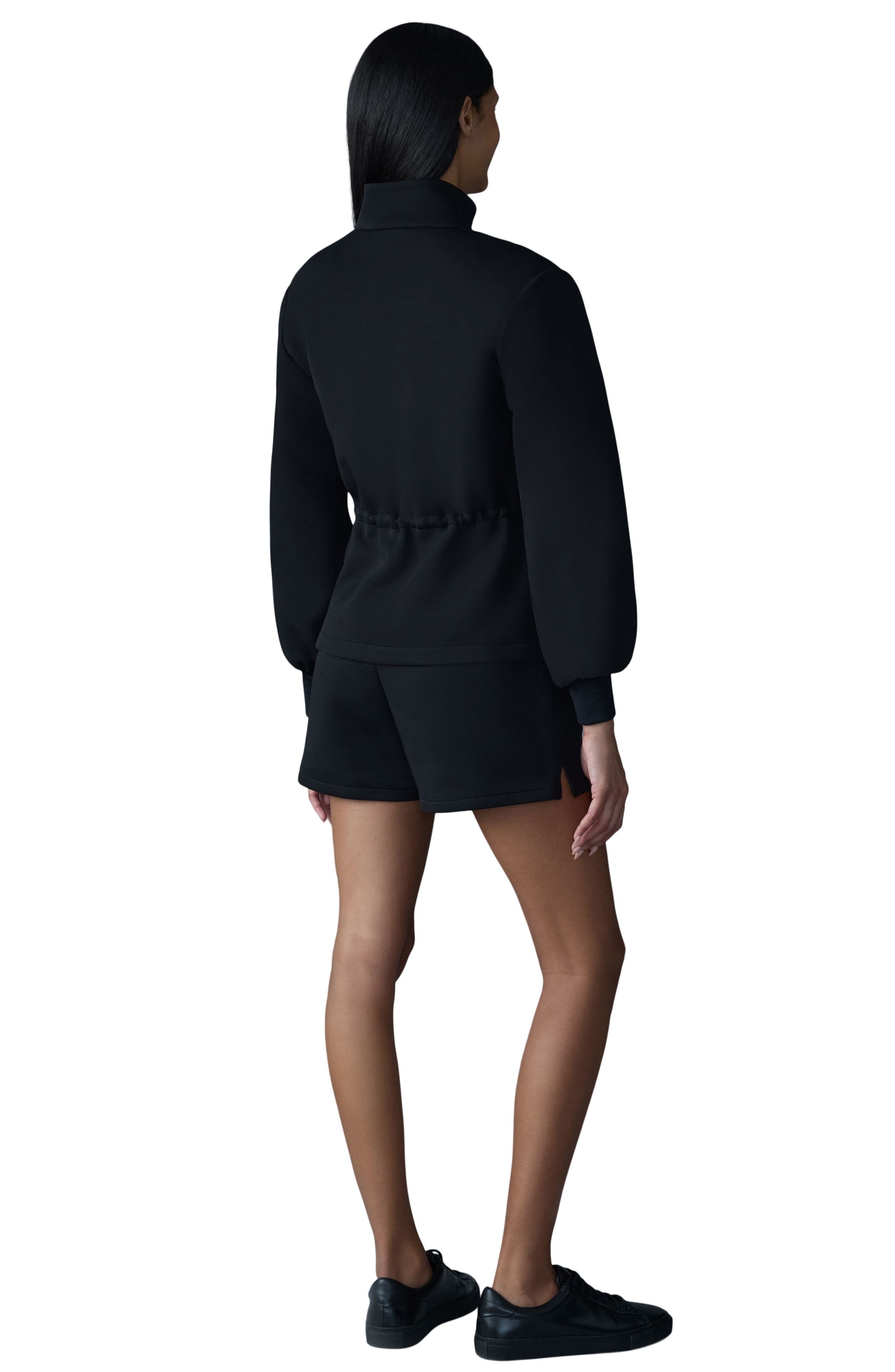 Mackage Finola Double Face Jersey Jacket in Black at Nordstrom - 2