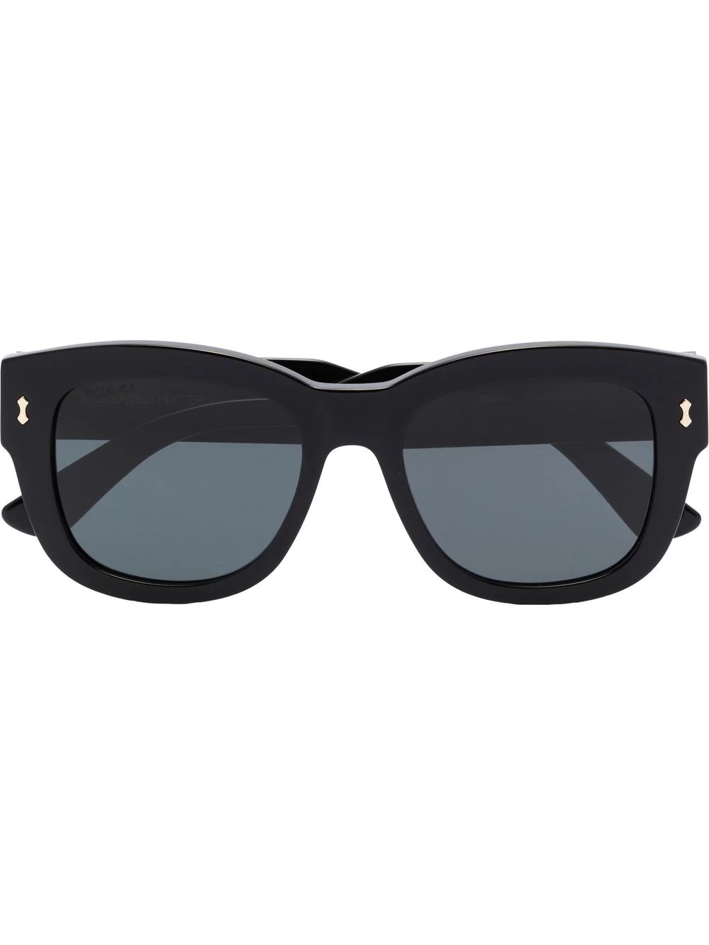 logo-print rectangle frame sunglasses - 1