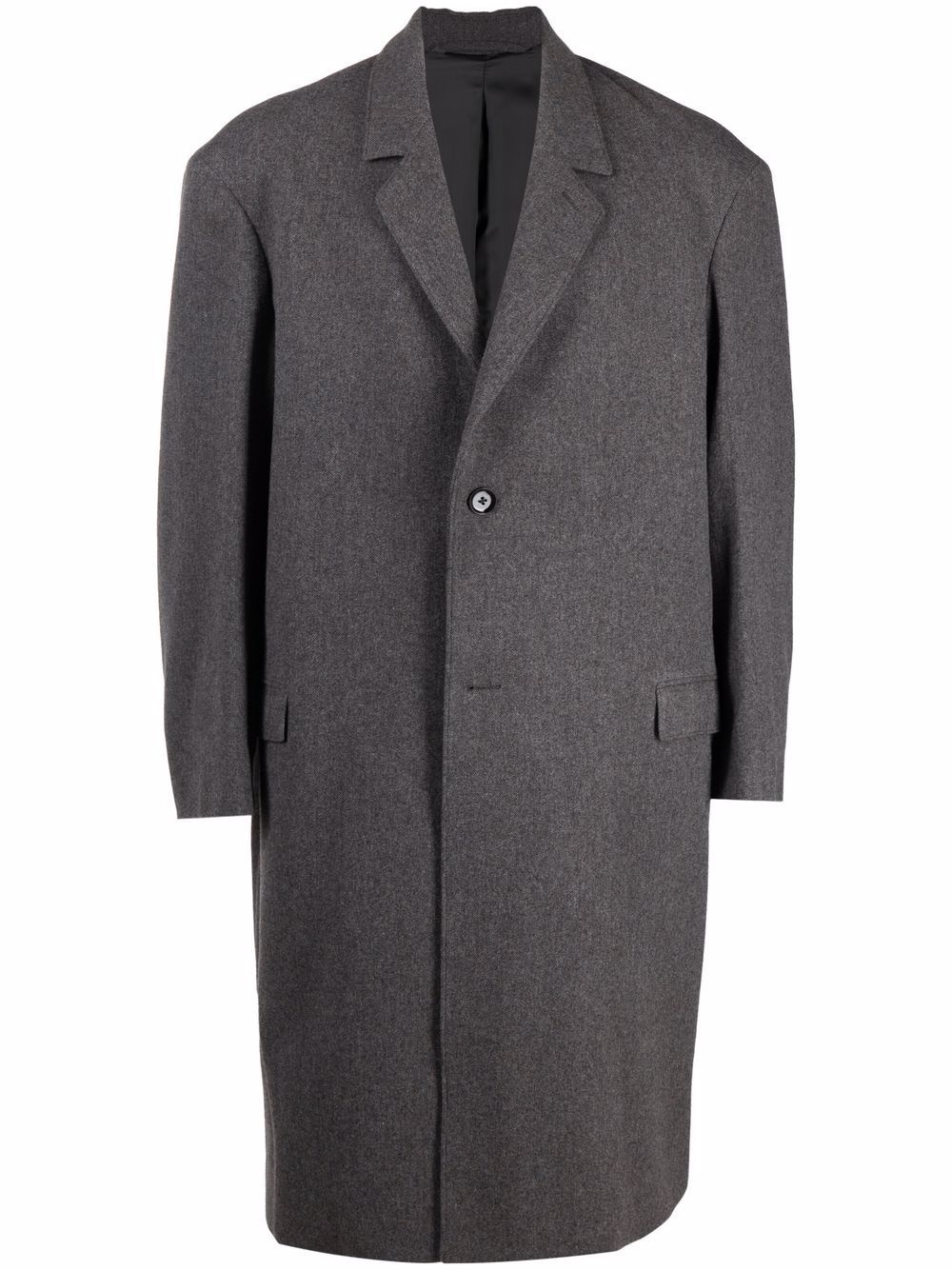 oversized felted wool coat - 1