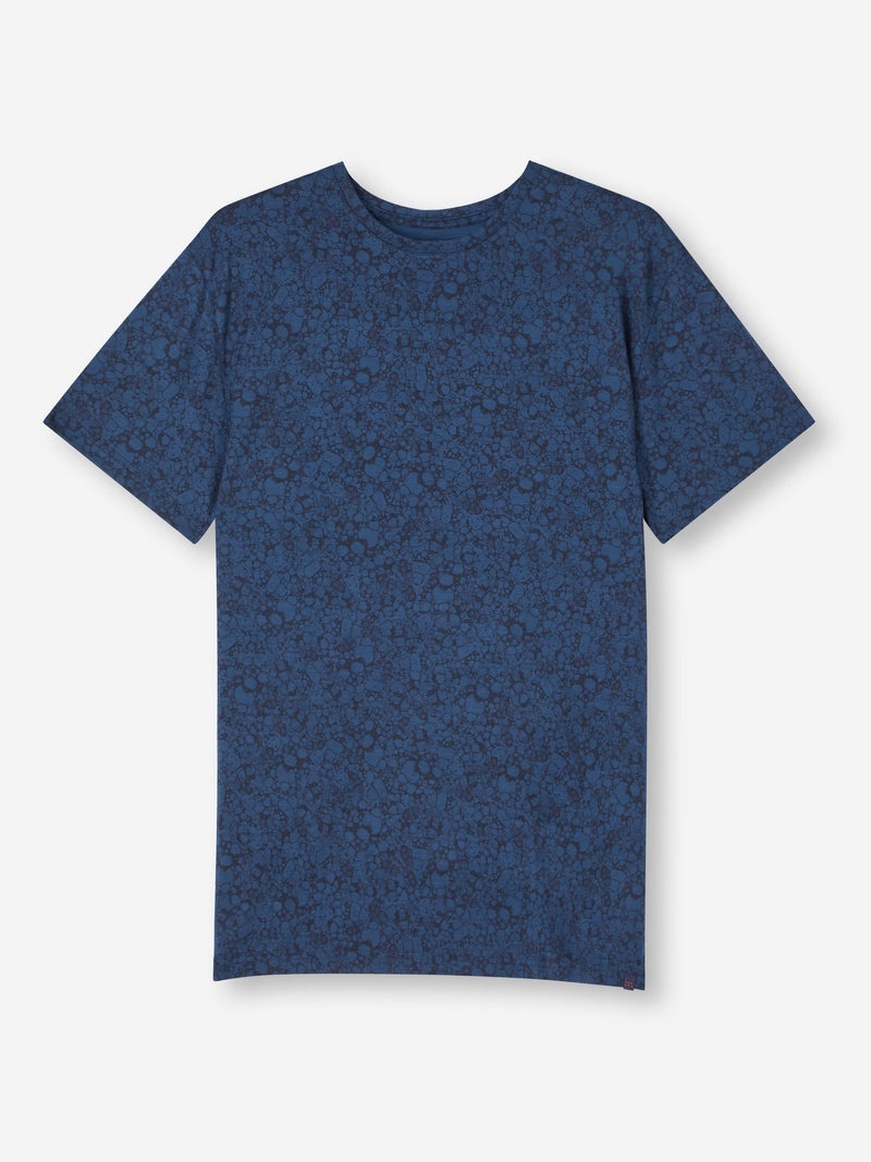 Men's T-Shirt London 10 Micro Modal Navy - 1