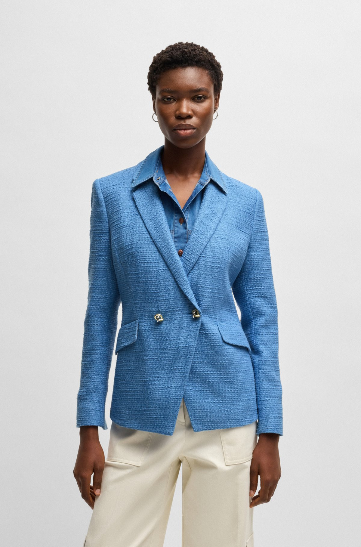 SLIM-FIT BLAZER IN TWEED - 2