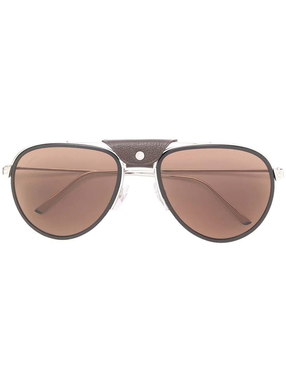 Santos de Cartier aviator-frame sunglasses - 1