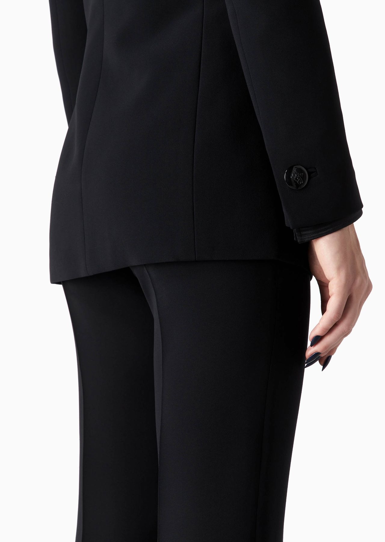 Single-breasted silk-cady jacket - 6