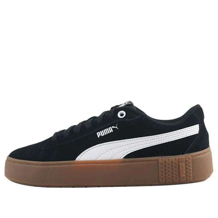 (WMNS) PUMA Smash Platform v2 Suede 'Black Gum' 373037-01 - 1