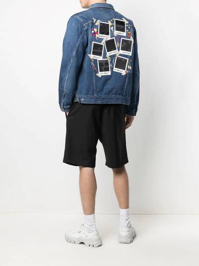 doublet graphic print denim jacket outlook