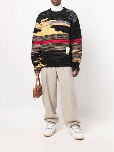 OAMC abstract-pattern knit jumper outlook