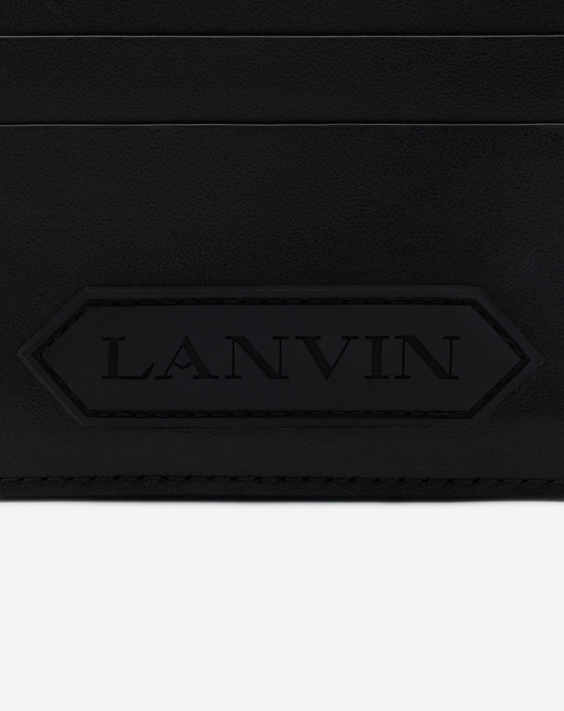 LANVIN SIGNATURE LEATHER CARDHOLDER 5