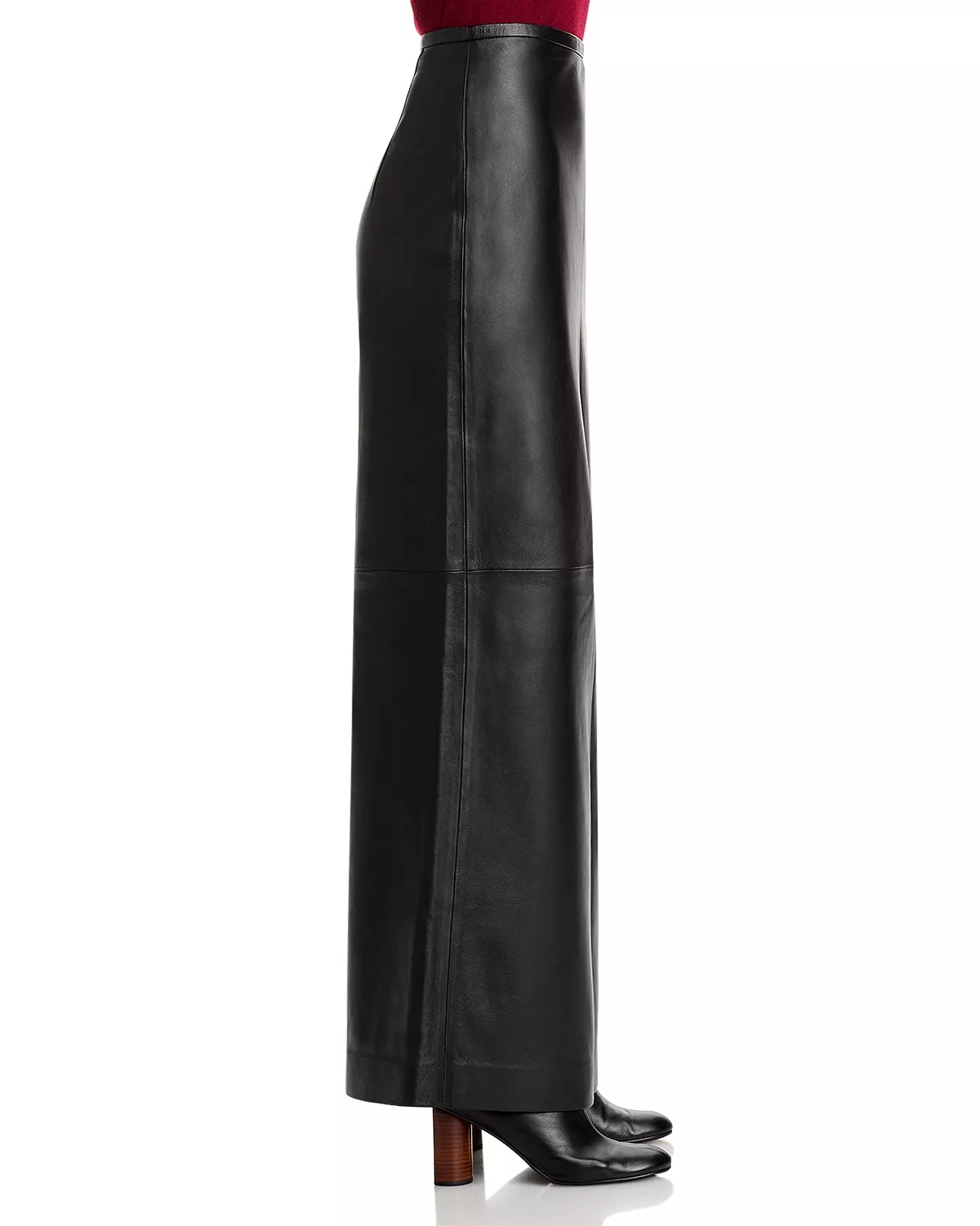 Leather Maxi Skirt - 4
