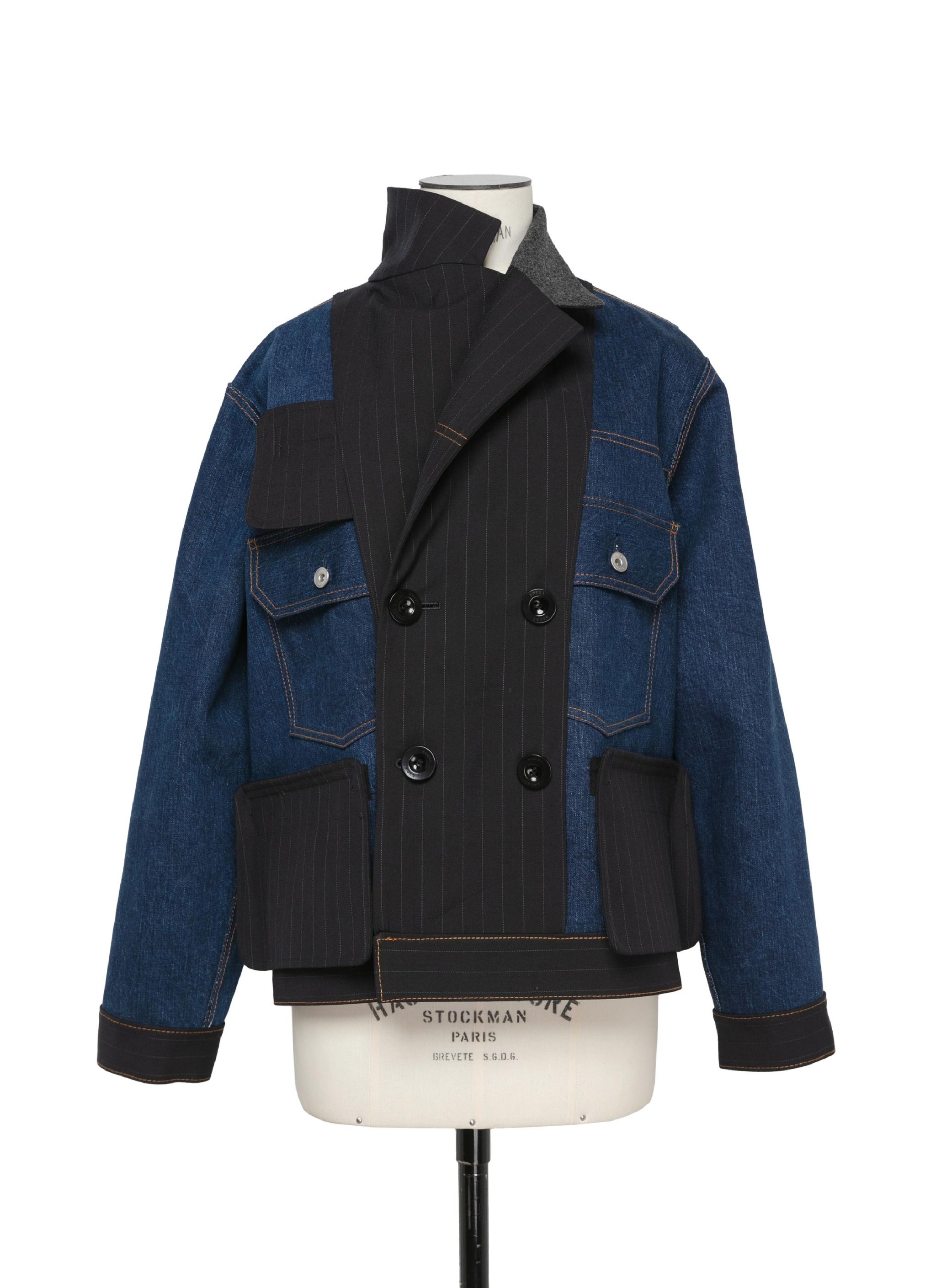 Chalk Stripe Bonding Jacket - 4