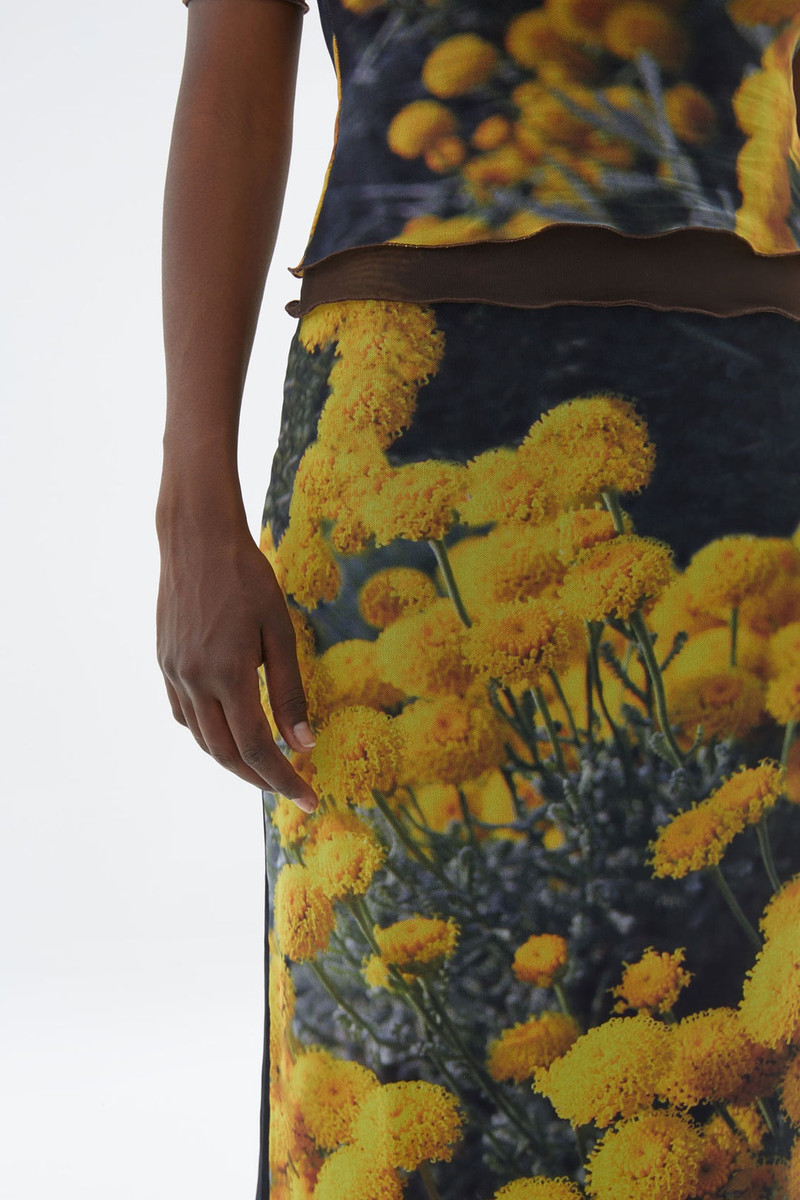 TULLE SKIRT WITH FLOWER PRINT 5