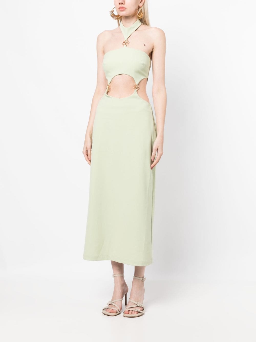 Olivia halterneck cut-out dress - 3