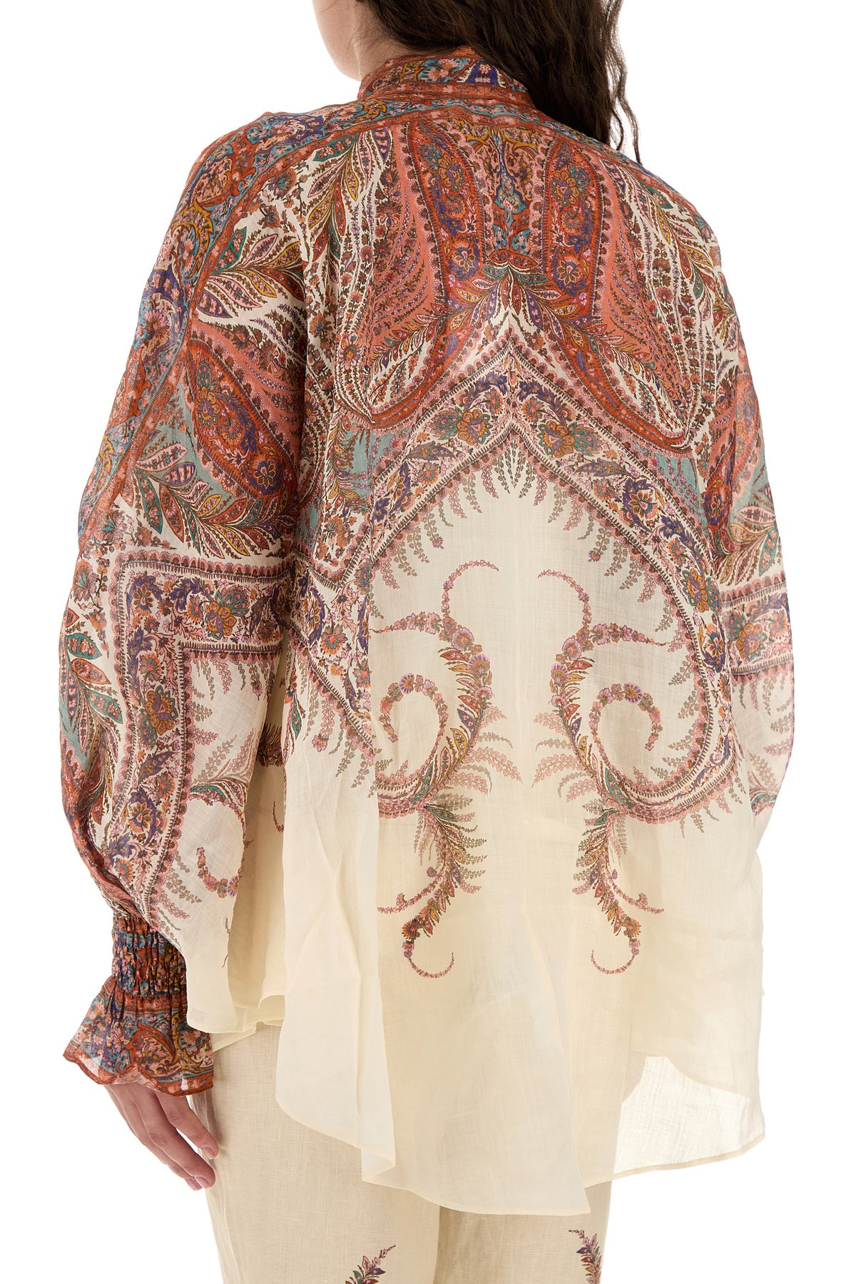 Printed ramie Rhiannon blouse - 4