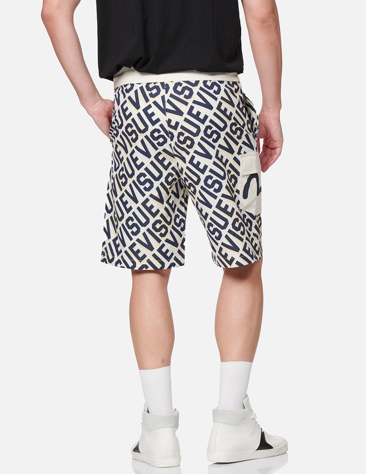 ALLOVER LOGO PRINT BOARD SHORTS - 7
