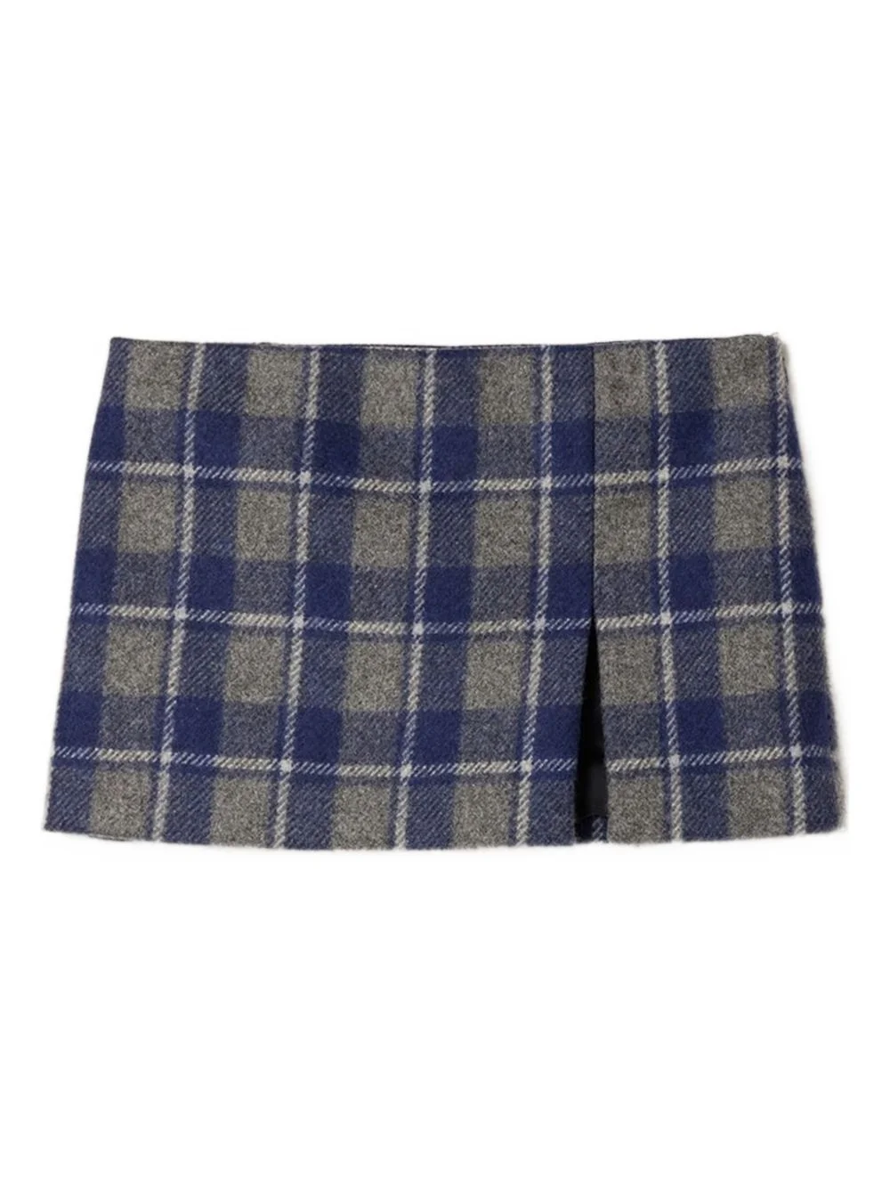 checked-pattern mini skirt - 1