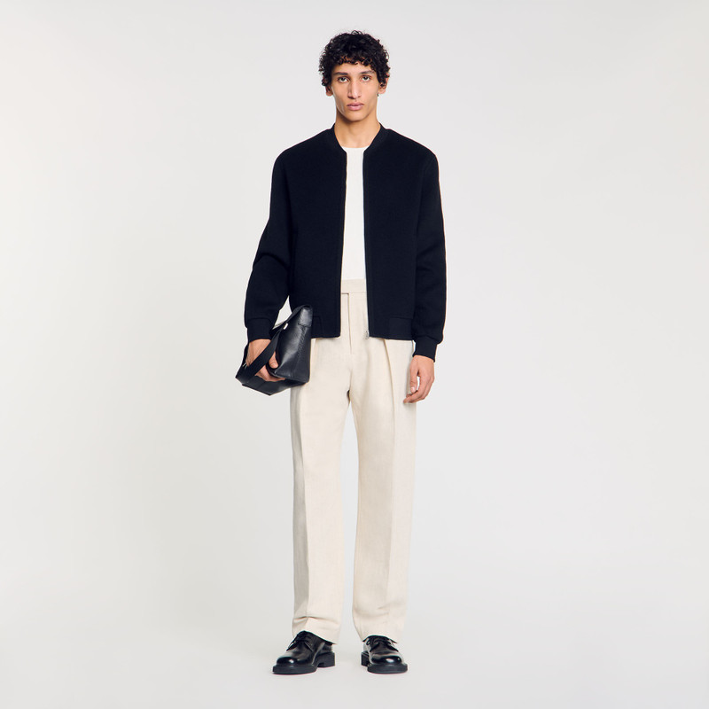 Sandro DOUBLE-FACED WOOL JACKET outlook