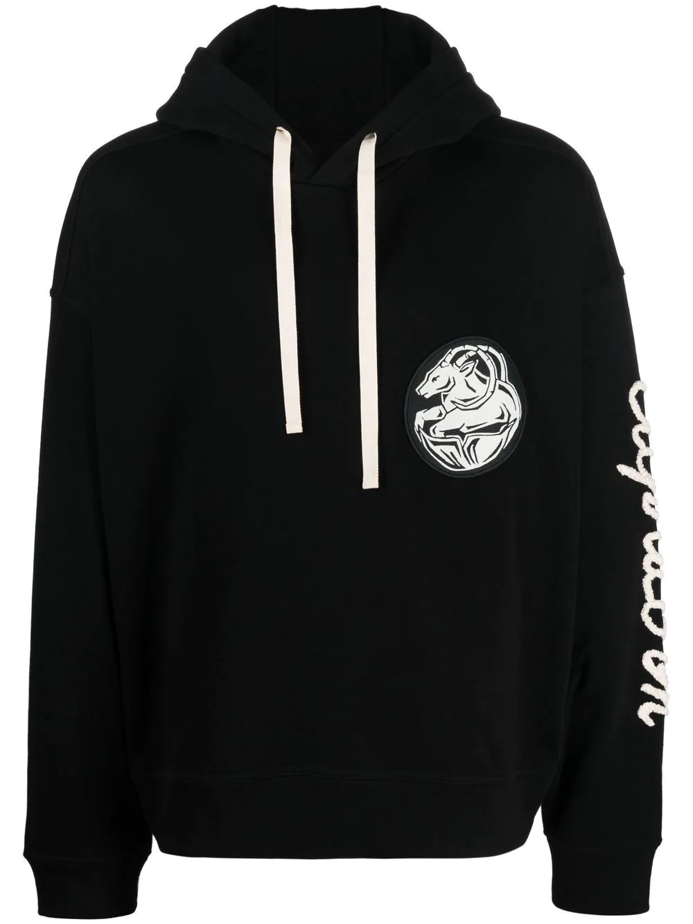 graphic-print pullover hoodie - 1