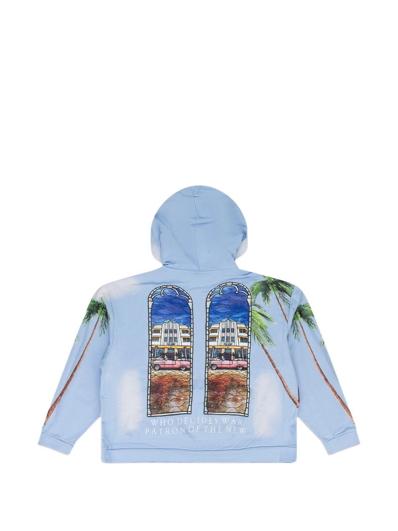 WHO DECIDES WAR Patron Of The New graphic-print hoodie outlook