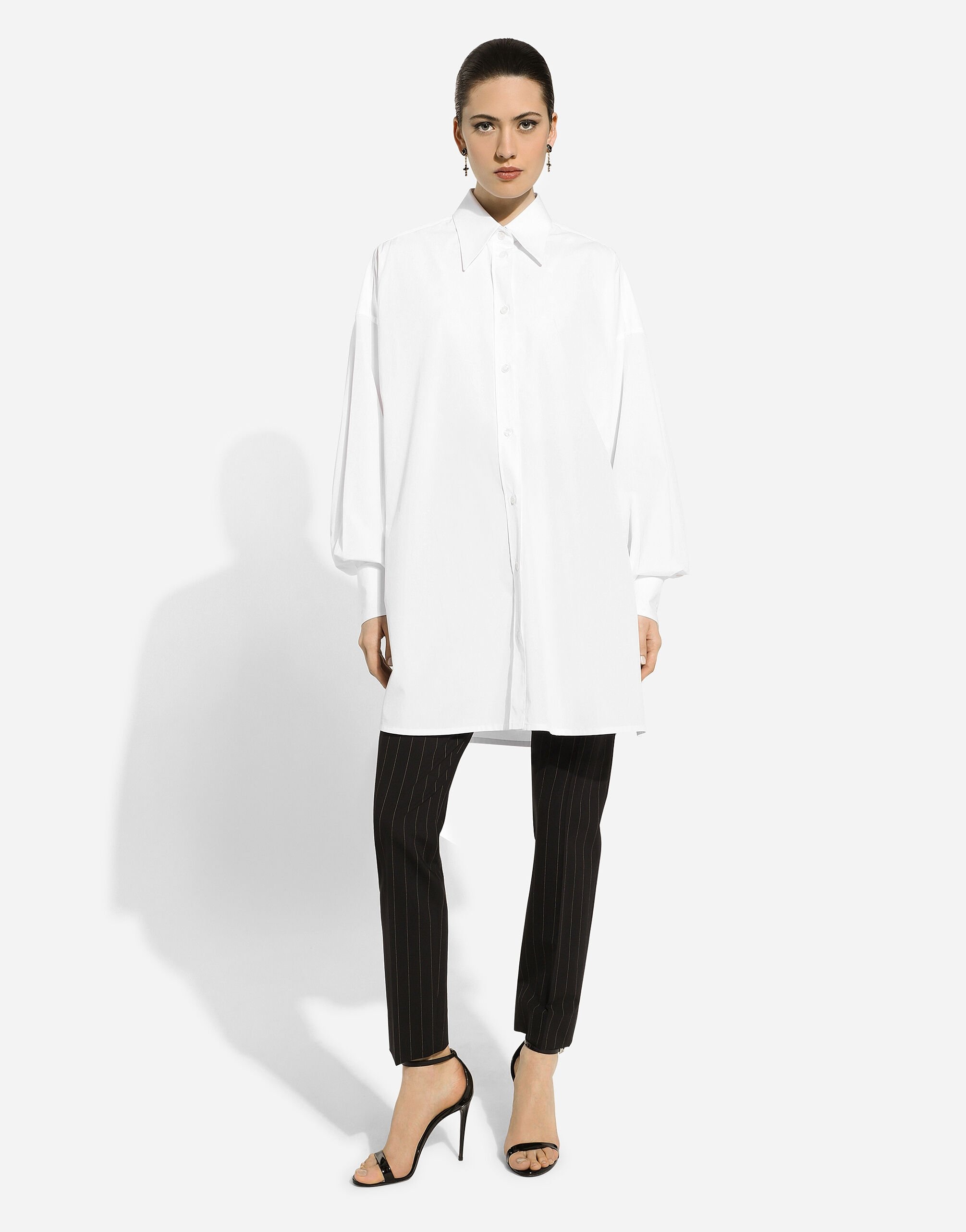 Tailored pinstripe wool pants - 5