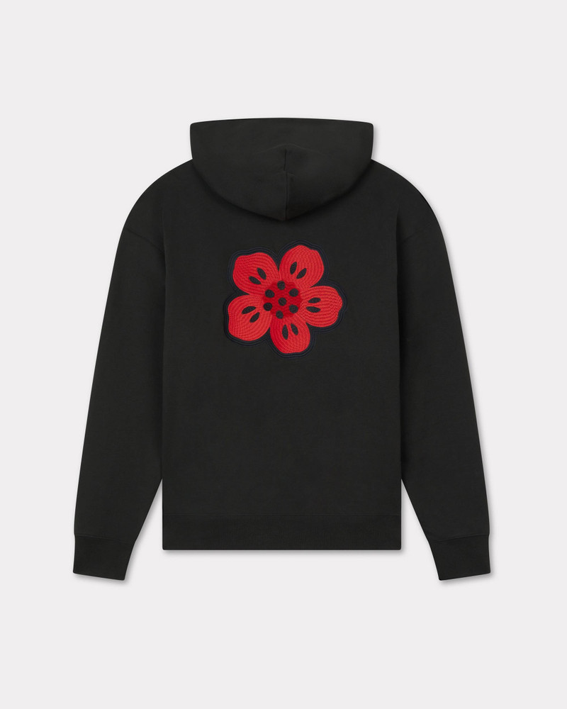 KENZO 'Boke Flower' embroidered oversized hoodie in cotton outlook