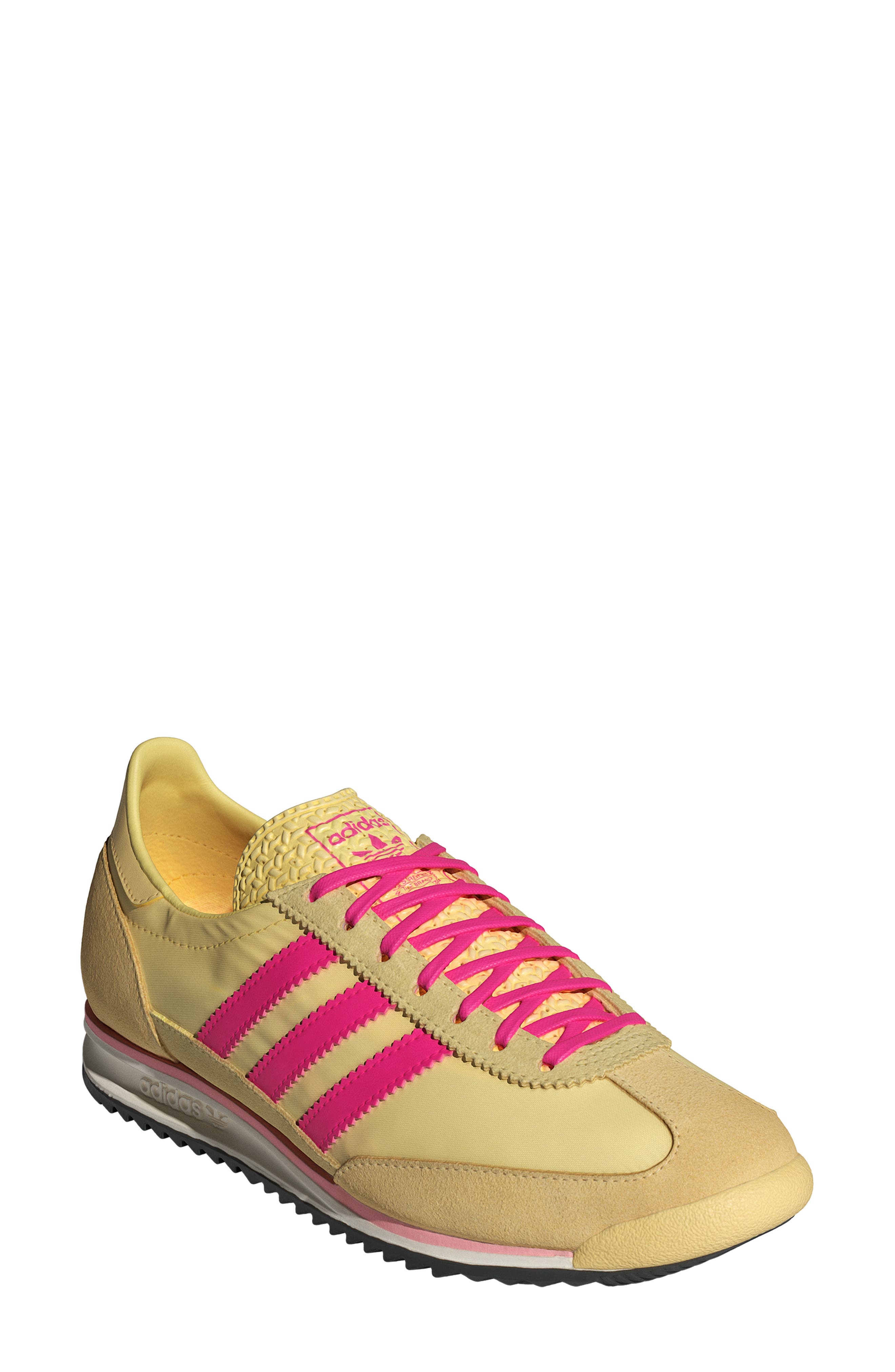 adidas SL 72 Sneaker in Almost Yellow/Black/Pink at Nordstrom - 1