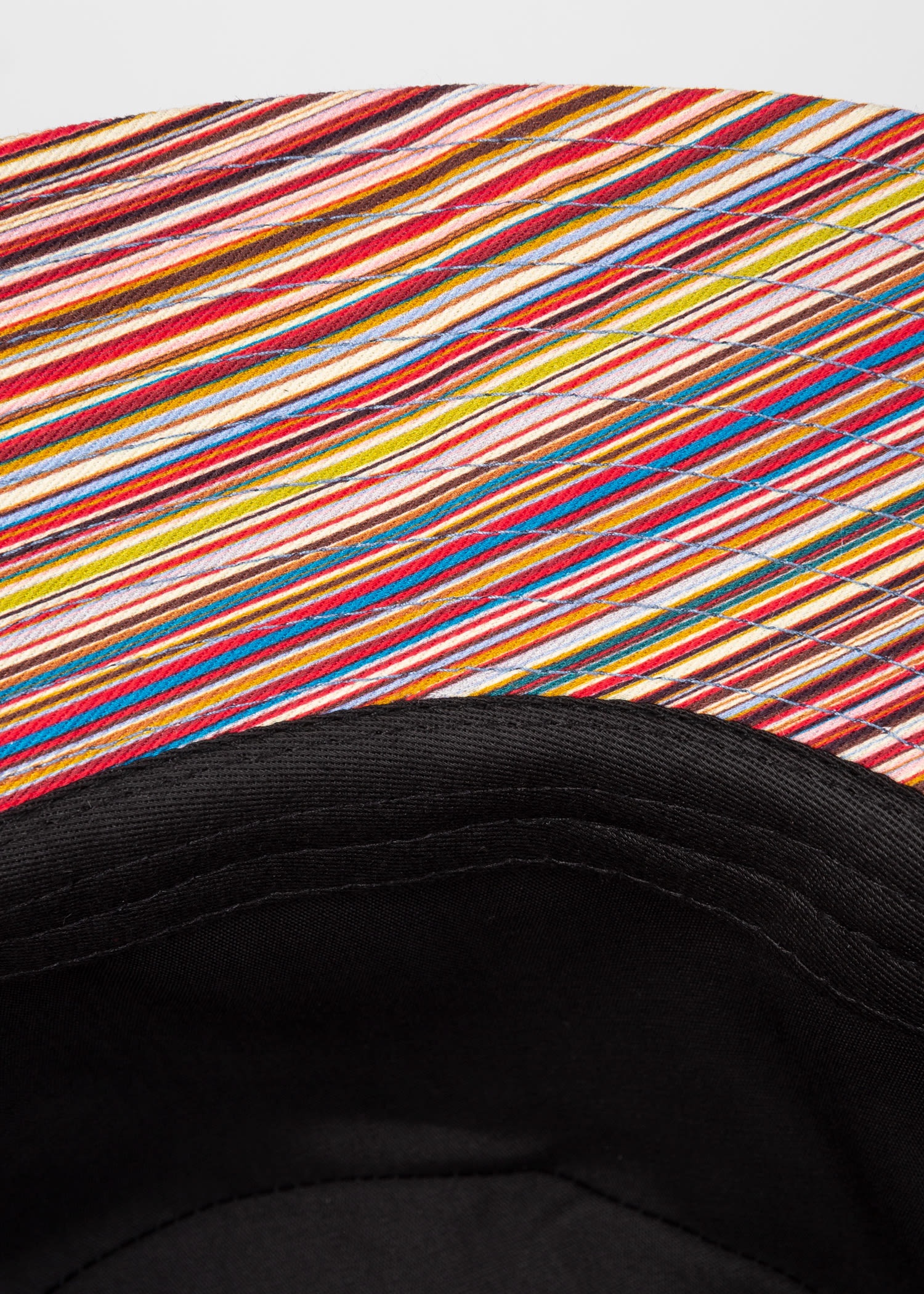 Stripe Trim Bucket Hat - 4