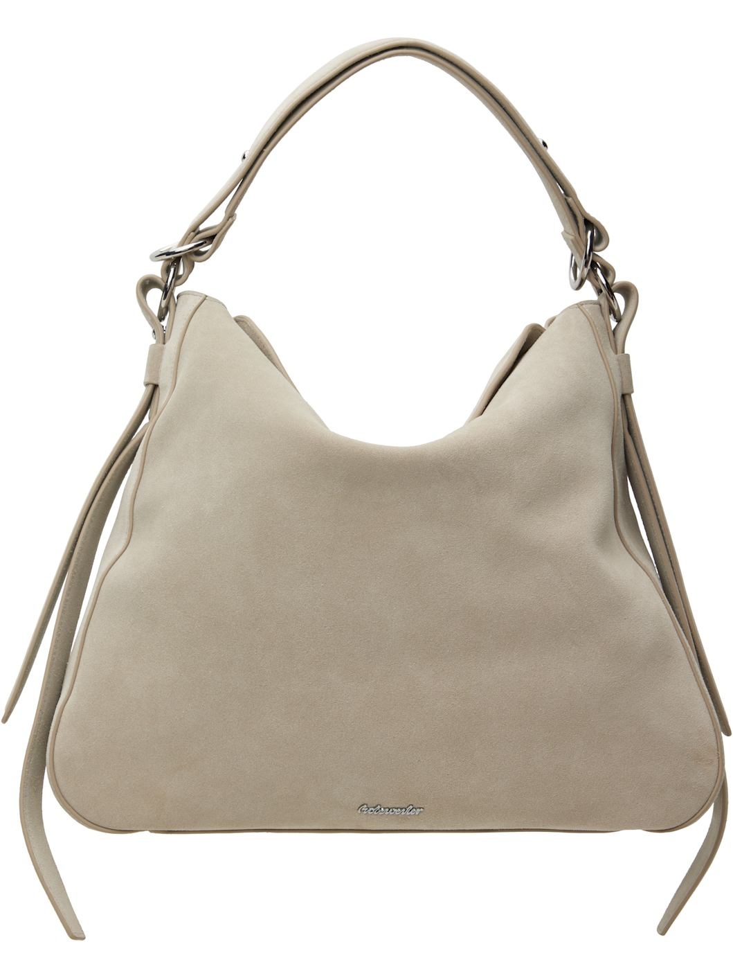 Gray Bud Slouchy Suede Bag - 1