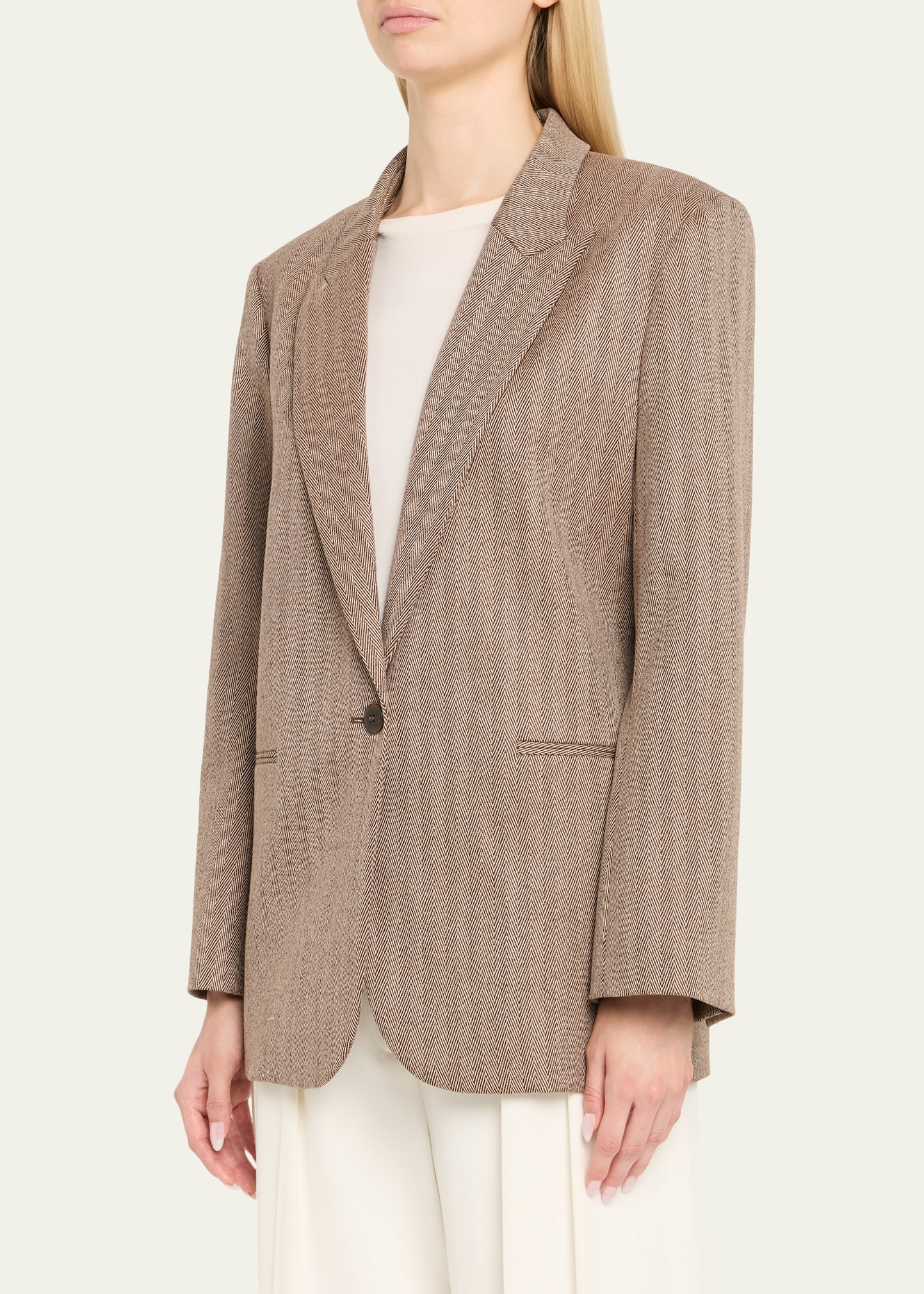 Girl Boy Girl Chevron Wool Blazer - 4