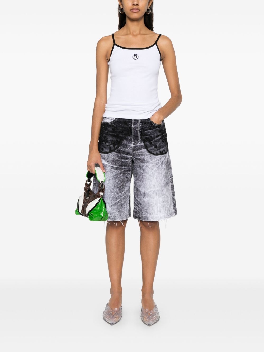 Moon Logo Ribbed tank top - 2
